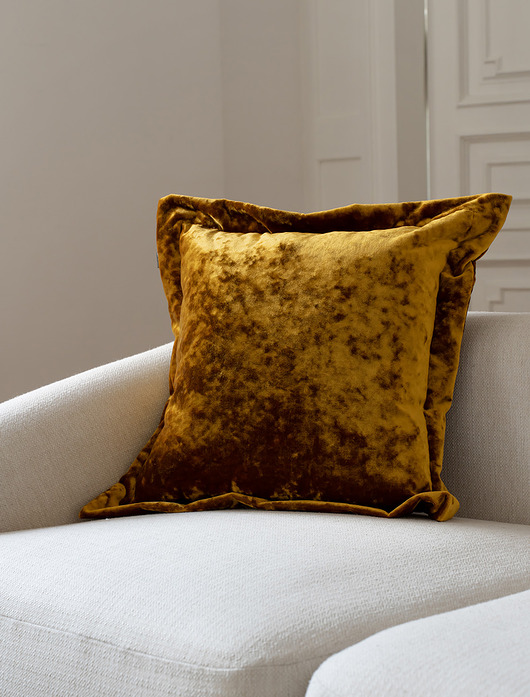 poduszki plecione Scala złota duża poduszka dekoracyjna 60x60 Prestige Line