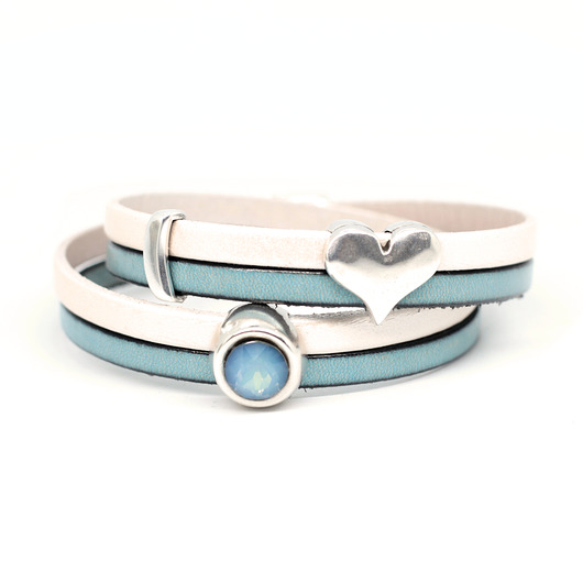Bransoletka Fun Swarovski niebieska Kociokwik Jewelry