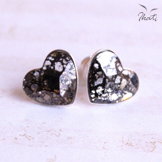 SERDUSZKA kryształ SWAROVSKIEGO w patynie Ikati Jewellery