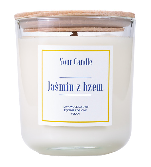 świece zapachowe ŚWIECA SOJOWA JAŚMIN Z BZEM 210ml-Your Candle