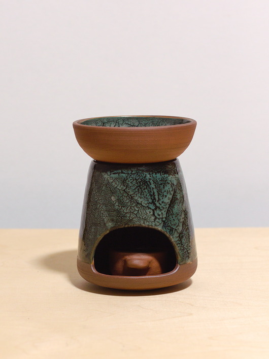 świeczniki i świece Kominek na wosk  - iglasty las