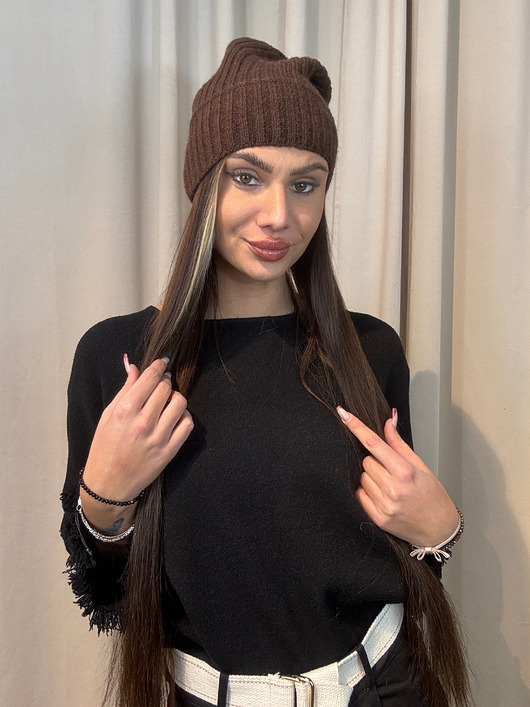 ubrania różne Ciepła czapka damska Cioccolato