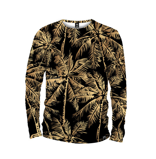 bluzy męskie Koszulka Longsleeve Męska DR.CROW Gold Palms
