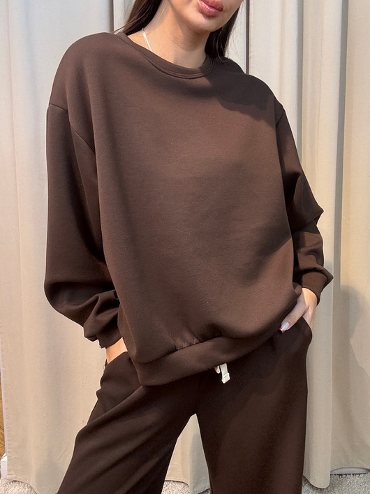 bluza bez kaptura damska Bluza Cioccolato