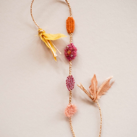 bransoletki - inne Bransoletka tkana - 4 elementy - unikat