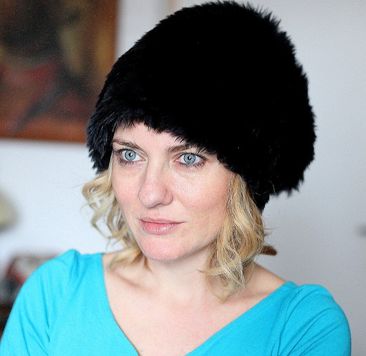 czapki damskie czapka  futro sztuczne boho