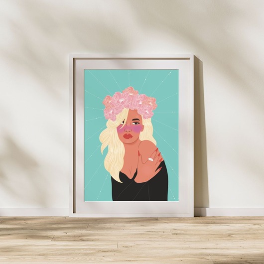 grafiki i ilustracje Plakat "Flower Crown"