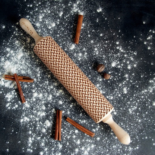 pipetka- wałek grawerowany do ciastek Rolling Pin Collection