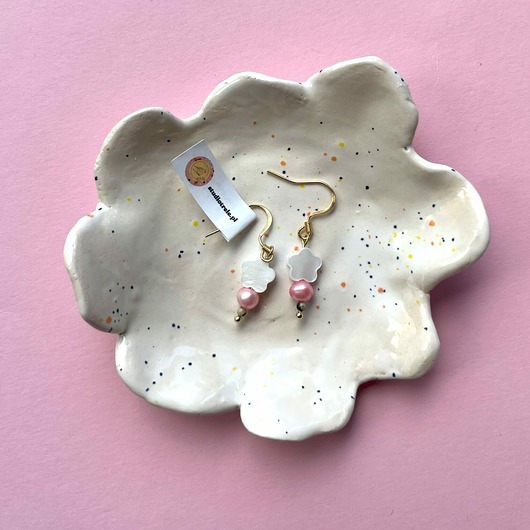 kolczyki z kamieniami Kolczyki Perła&Muszla