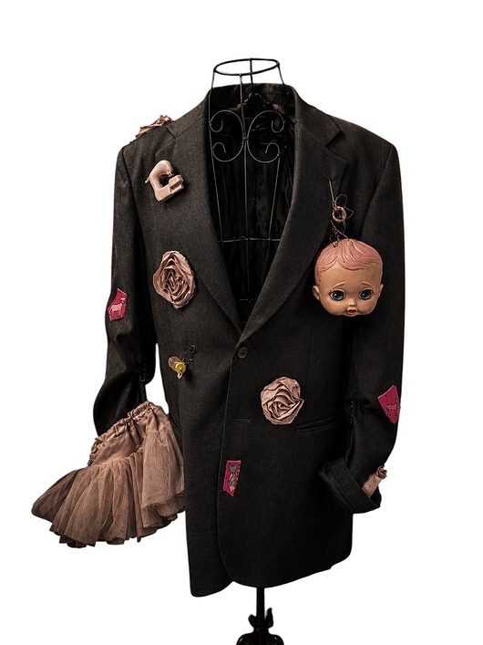 marynarki damskie Dollhouse Blazer One of One Upcycled Statement Piece XS-L