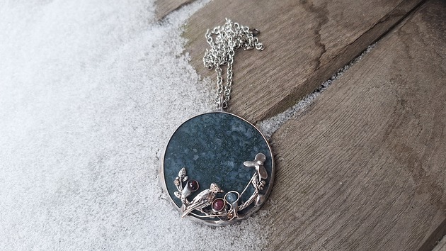 wisiory Agat mszysty - wisiorek