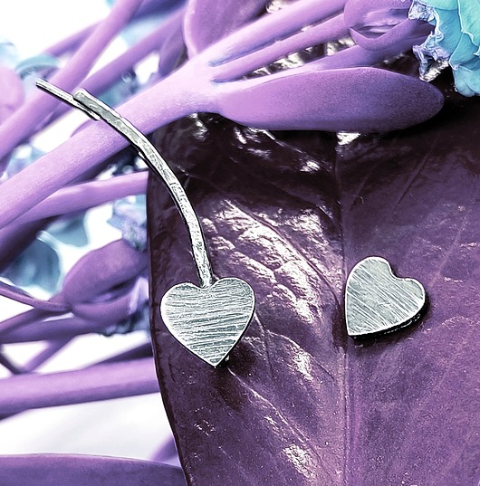 nausznice Kolczyk- nausznica SILVER HEART