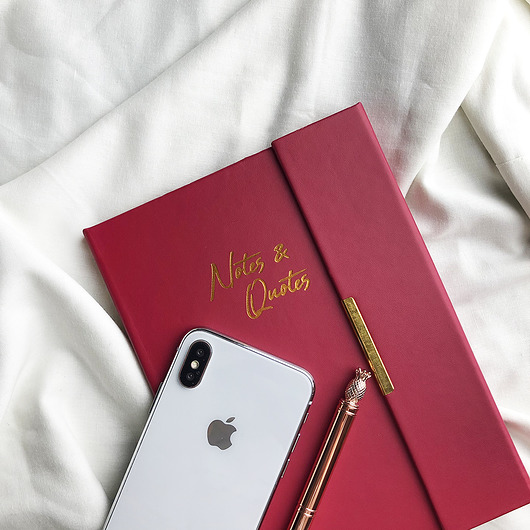Notatnik A5 "Burgundy leather" Joanna Klupś