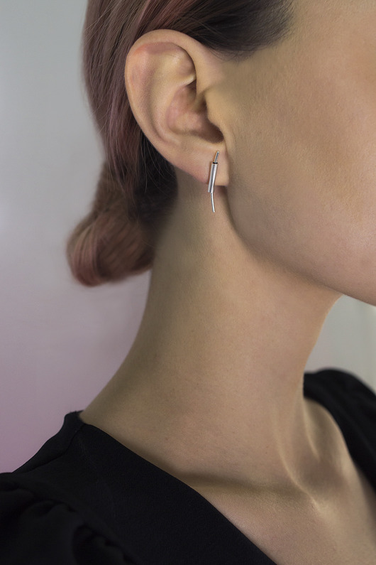 Kolczyki srebrne ECLISS Arch II -SILVER maksi.miuk Jewelry
