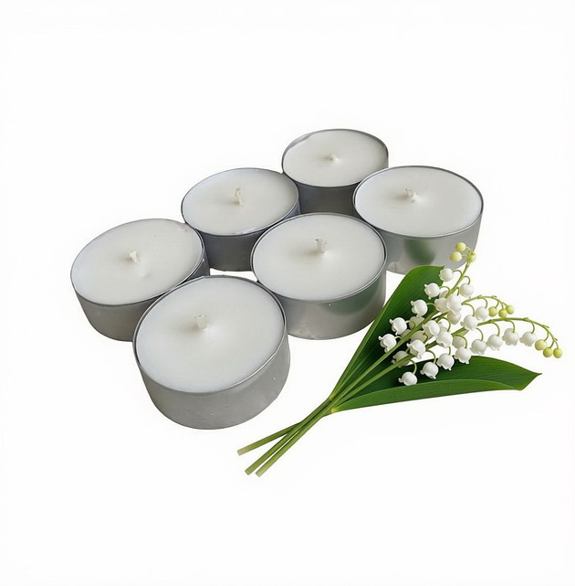 świeczniki i świece Lily of The Valley 6 szt./ tealight 85g- wosk sojowy (inne zapachy)