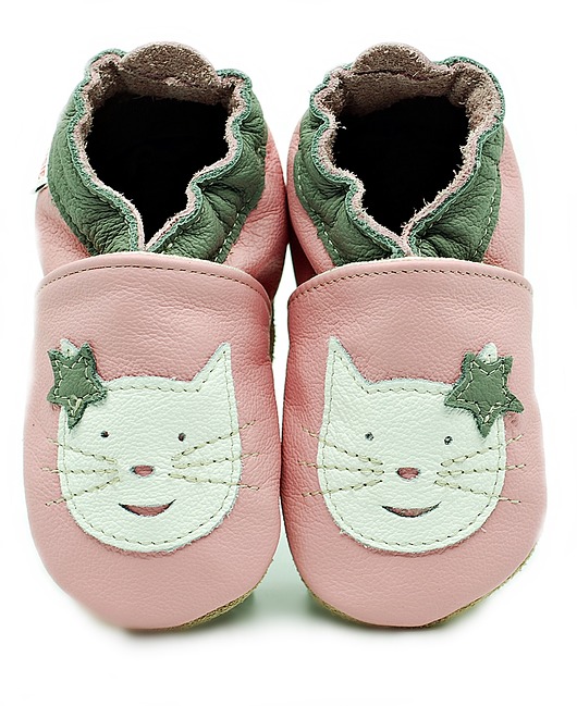 buty dziecięce Kotek jasny róż ekoTuptusie kapcie dziecięce FASTER