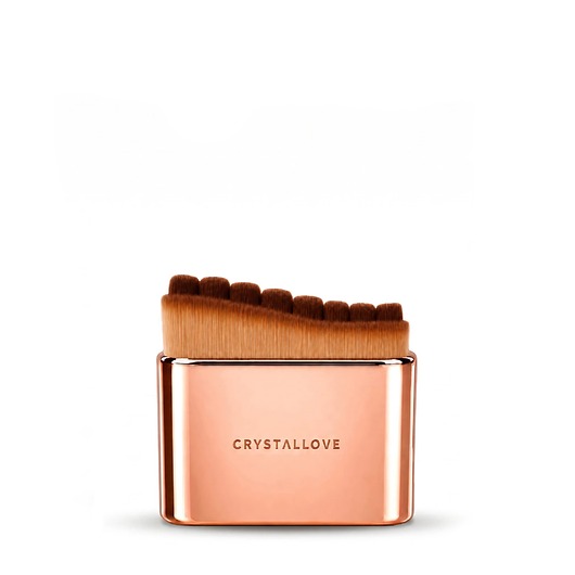 akcesoria dla niej CRYSTALLOVE V-SHAPE Contour Face Brush - gold