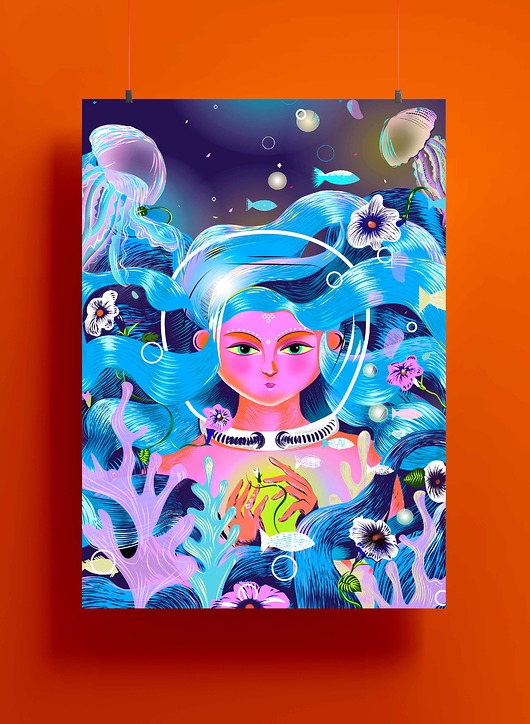 grafiki i ilustracje Meduza