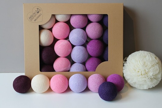 Cotton Balls Berry 10 szt. MIA home