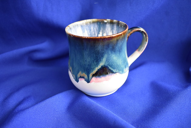 kubki Kubek ceramiczny morski z różem