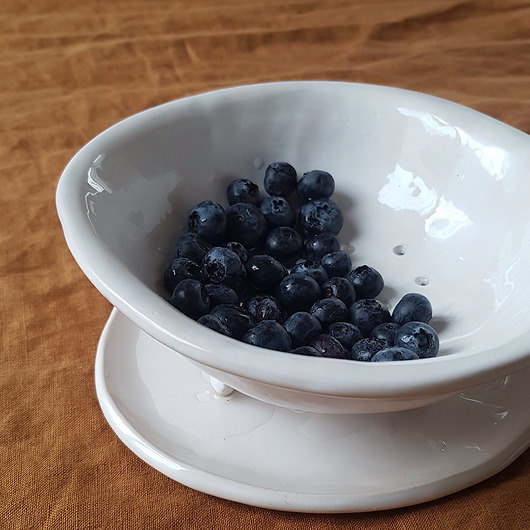 miski i misy Ceramiczna miseczka sitko na owoce, durszlak, berry bowl