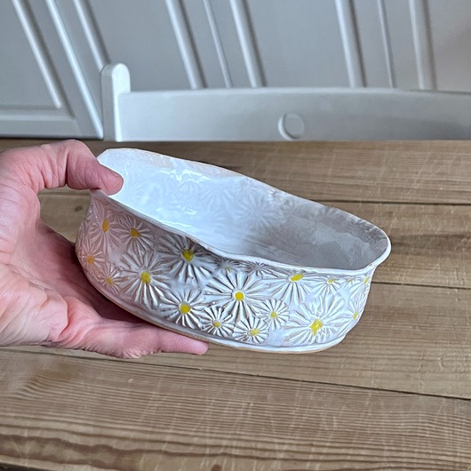 miski i misy Miska w stokrotki