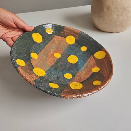 patery i talerze Ceramiczna patera, miska na owoce