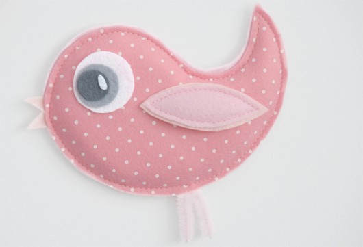 Ptaszki filcowe ACUMI-BIRDS (3 elementy) kropy ACUMIBABY