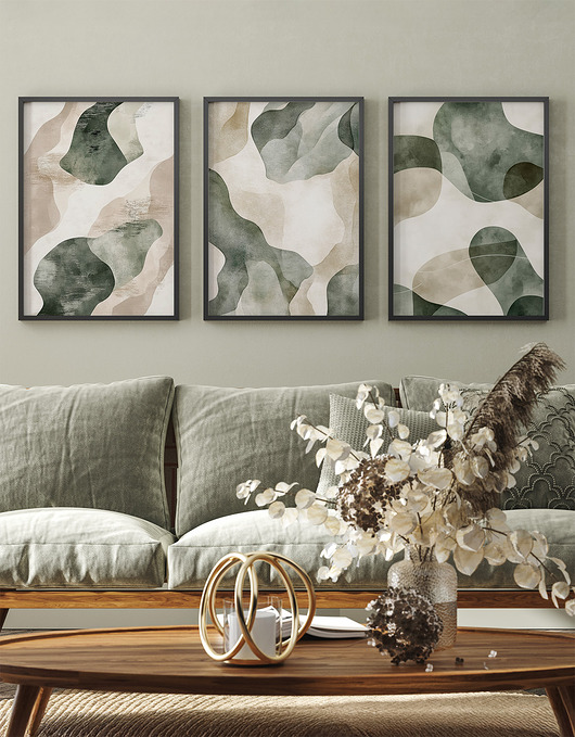 plakaty Zestaw plakatów - Tryptyk abstrakcja  (set243)