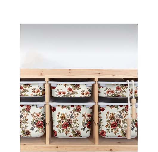 naklejki ścienne do pokoju dziecka Naklejka na pojemniki Trofast Ikea