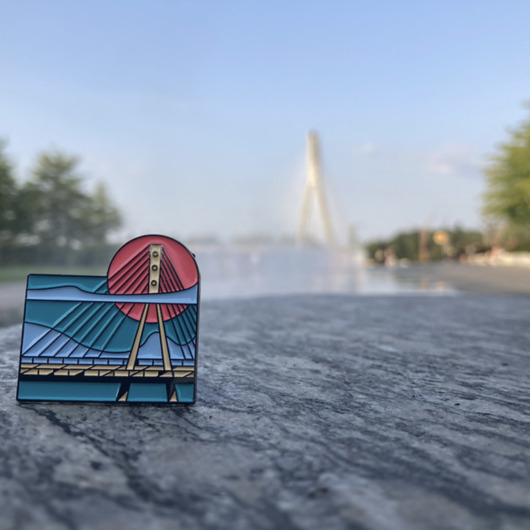przypinki Pin Warszawa - Most Świętokrzyski