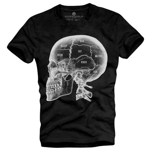 t-shirty męskie T-shirt męski UNDERWORLD X-ray skull