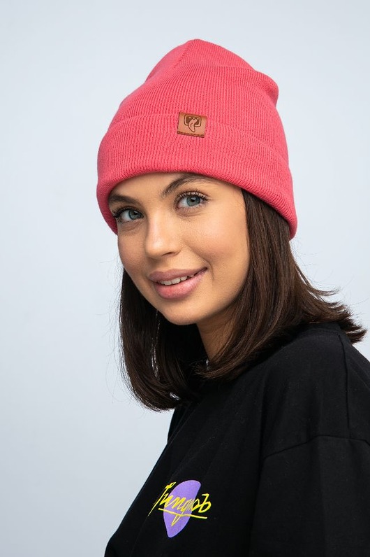 czapki damskie Czapka Beanie Dusty Pink