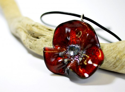 Mak - unikatowy wisiorek ArtMika design