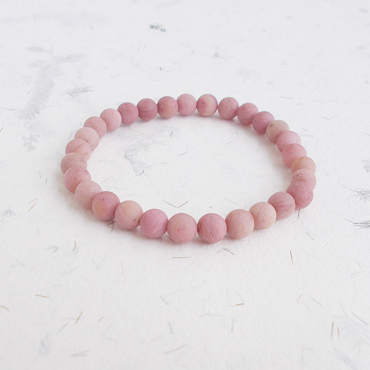 bransoletki z kamieni naturalnych Rodonit matowy Bransoletka