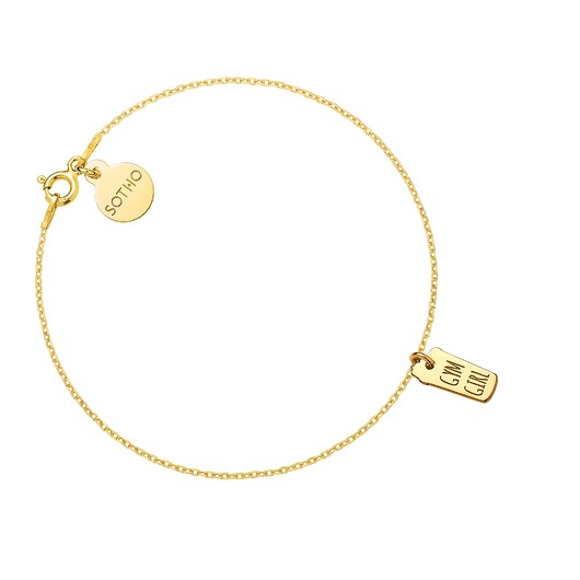 bransoletki srebrne Złota bransoletka shaker GYM GIRL