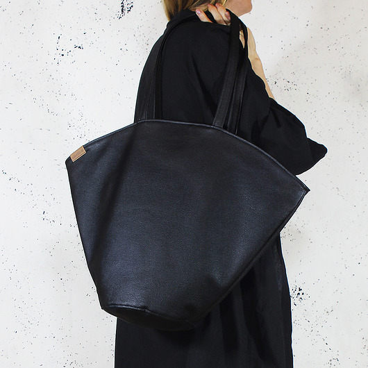 Shelly bag czarna torba codzienna na zamek vegan hairoo