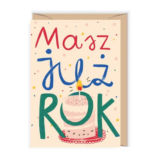 kartki okolicznościowe - wydruki Kartka na roczek