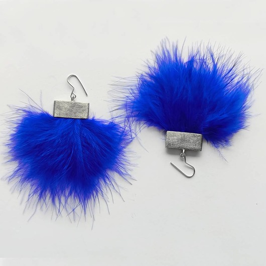 kolczyki z piórami PIÓRKO kolczyki