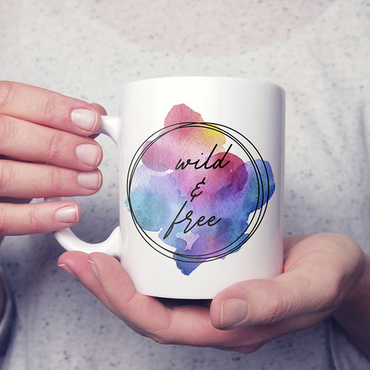Wild and free kubek ONE MUG A DAY