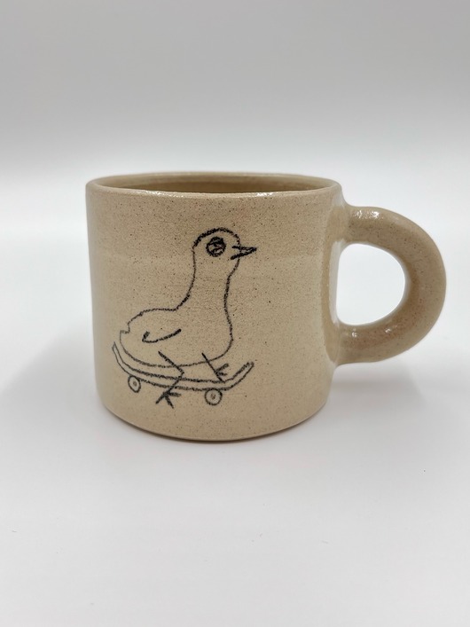 kubki Kubek 380ml z rysunkiem gęsi na deskorolce