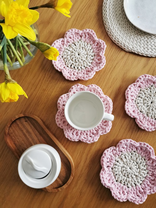 podkładki do kuchni Podkładki kwiatki 6 szt.