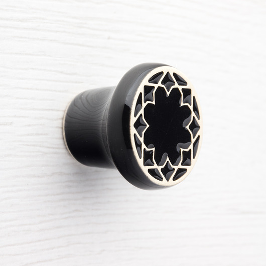 gałki do mebli Gałka do mebli, czarna, wz.3