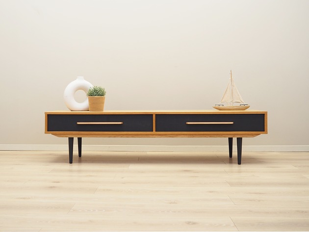 komody i szafki Lowboard dębowy, skandynawski design