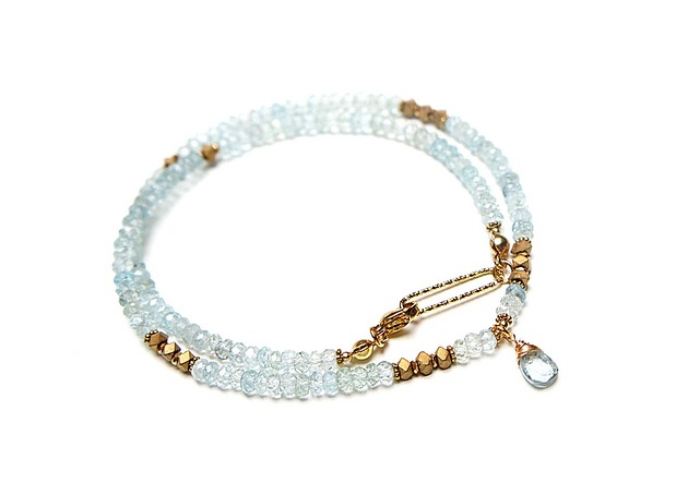 chokery Akwamaryn choker vol. 9 /naszyjnik/ - Szlachetna kolekcja