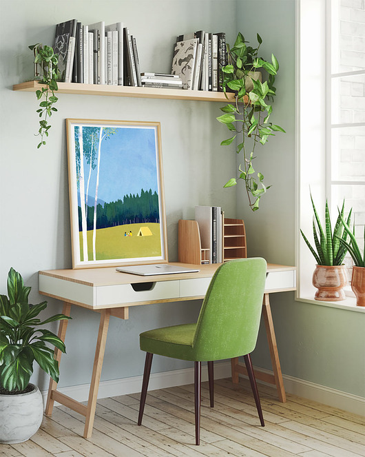 plakaty Kemping pod namiotem - plakat 50x70 cm