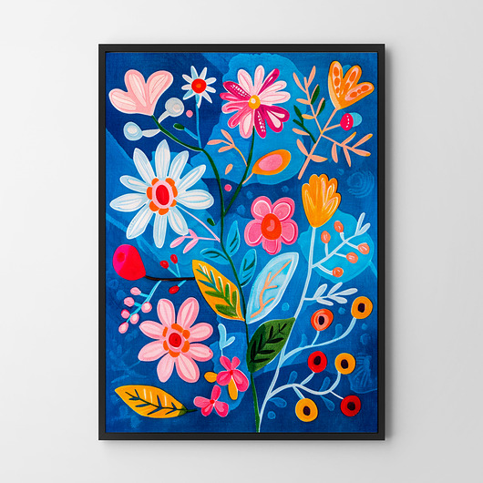 plakaty Plakat Abstrakcja Kwiaty