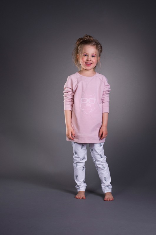 "Sowia" bluza - różowa Mon chou