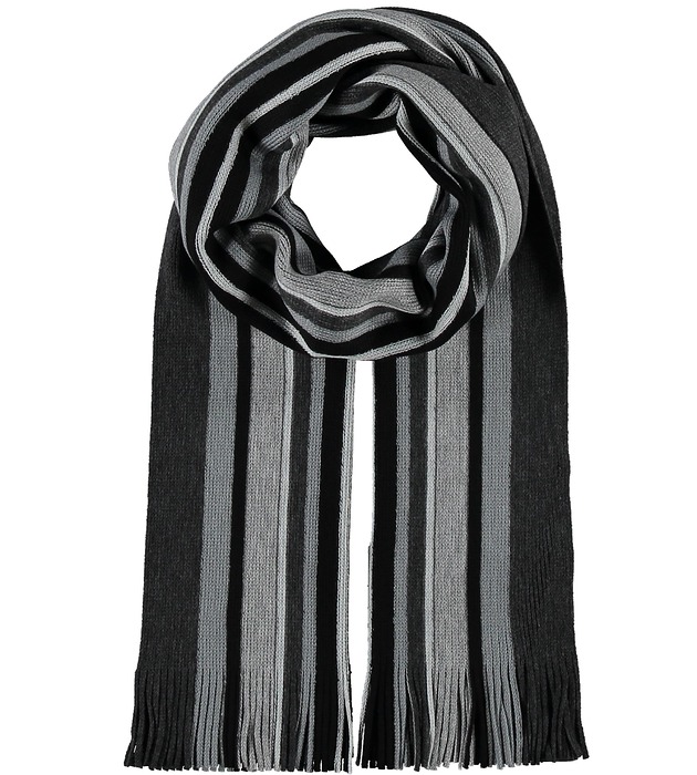 tuby i kominy Szalik Męski szal szary ciepły czarny komin