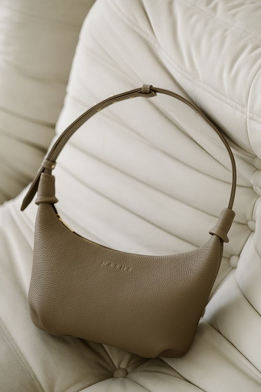 torby na ramię Moon Bag - skórzana torebka - beż